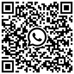 A QR code that a user can scan with their phone to contact Hovia directly